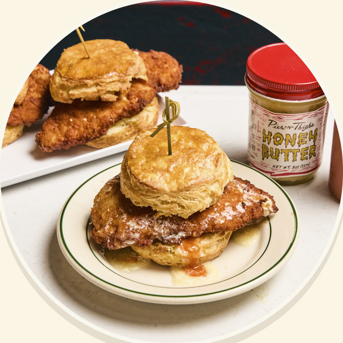 Chicken biscuit sandwich